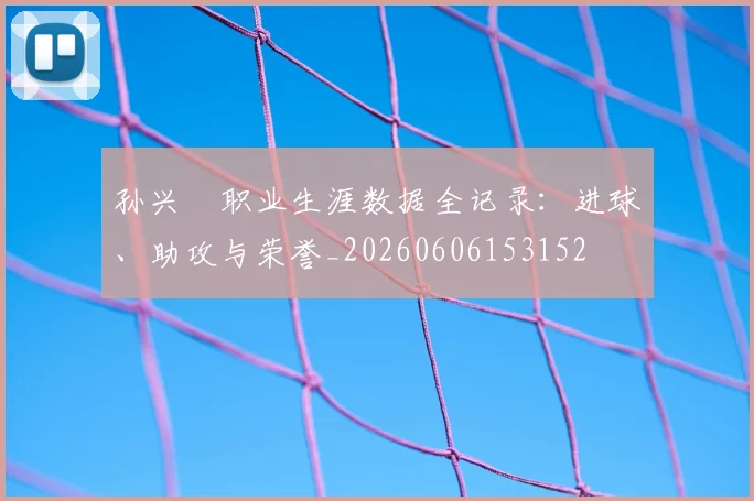 孙兴慜职业生涯数据全记录：进球、助攻与荣誉_20260606153152